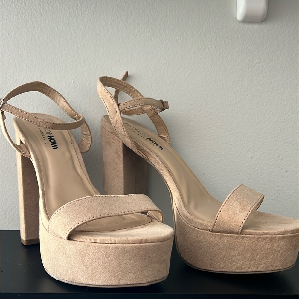 Chunky Platform Sandals Heels
